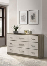 Fenwick 9-drawer Dresser Grey Oak