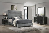 Lucia 4-piece Bedroom Set Grey and Black