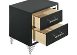 Lucia 2-drawer Nightstand Bedside Table Black | Black | 224992