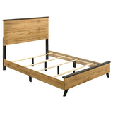 Kaywood 52-inch Full Panel Bed Natural Pine | Brown | Weathered Brown / Natural Pine | 225001F