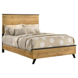 Kaywood 52-inch Full Panel Bed Natural Pine | Brown | Weathered Brown / Natural Pine | 225001F