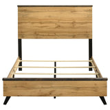 Kaywood 52-inch Full Panel Bed Natural Pine | Brown | Weathered Brown / Natural Pine | 225001F