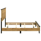 Kaywood 52-inch Full Panel Bed Natural Pine | Brown | Weathered Brown / Natural Pine | 225001F