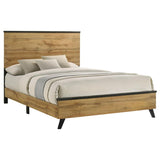 Kaywood 52-inch Queen Panel Bed Natural Pine | Brown | Weathered Brown / Natural Pine | 225001Q