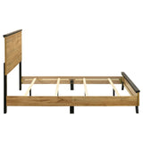 Kaywood 52-inch Queen Panel Bed Natural Pine | Brown | Weathered Brown / Natural Pine | 225001Q
