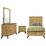 Kaywood 4-piece Twin Bedroom Set Natural Pine | Gallery | 225001T-S4 225001F-S4 225001Q-S4 225001KE-S4 225001T-S5 225001F-S5 225001Q-S5 225001KE-S5