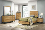 Kaywood 52-inch Twin Panel Bed Natural Pine | Twin | Brown | Weathered Brown / Natural Pine | 225001T