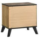 Kaywood 2-drawer Nightstand Bedside Table Natural Pine | King | Brown | Weathered Brown / Natural Pine | 225002