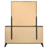 Kaywood 6-drawer Dresser and Mirror Natural Pine | Brown | Weathered Brown / Natural Pine | 225003M