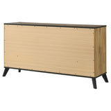 Kaywood 6-drawer Dresser Cabinet Natural Pine | Beige | Weathered Brown / Natural Pine | 225003