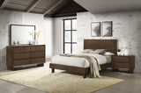 Glenwood 4-piece Bedroom Set Warm Brown