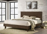 Glenwood 48-inch Eastern King Platform Panel Bed Warm Brown | Brown | Warm Brown | 225011KE