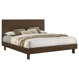 Glenwood 48-inch Eastern King Platform Panel Bed Warm Brown | Brown | Warm Brown | 225011KE