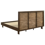 Glenwood 48-inch Eastern King Platform Panel Bed Warm Brown | Brown | Warm Brown | 225011KE