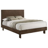 Glenwood 48-inch Queen Platform Panel Bed Warm Brown | Queen | Brown | Warm Brown | 225011Q
