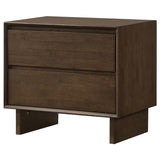 Glenwood 2-drawer Nightstand Bedside Table Warm Brown | Brown | Warm Brown | 225012