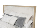 Kailani 52-inch Eastern King Wingback Bed Beige Oak | Beige | Beige Oak | 225041KE