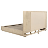 Kailani 52-inch California King Wingback Bed Beige Oak | Beige | Beige Oak | 225041KW