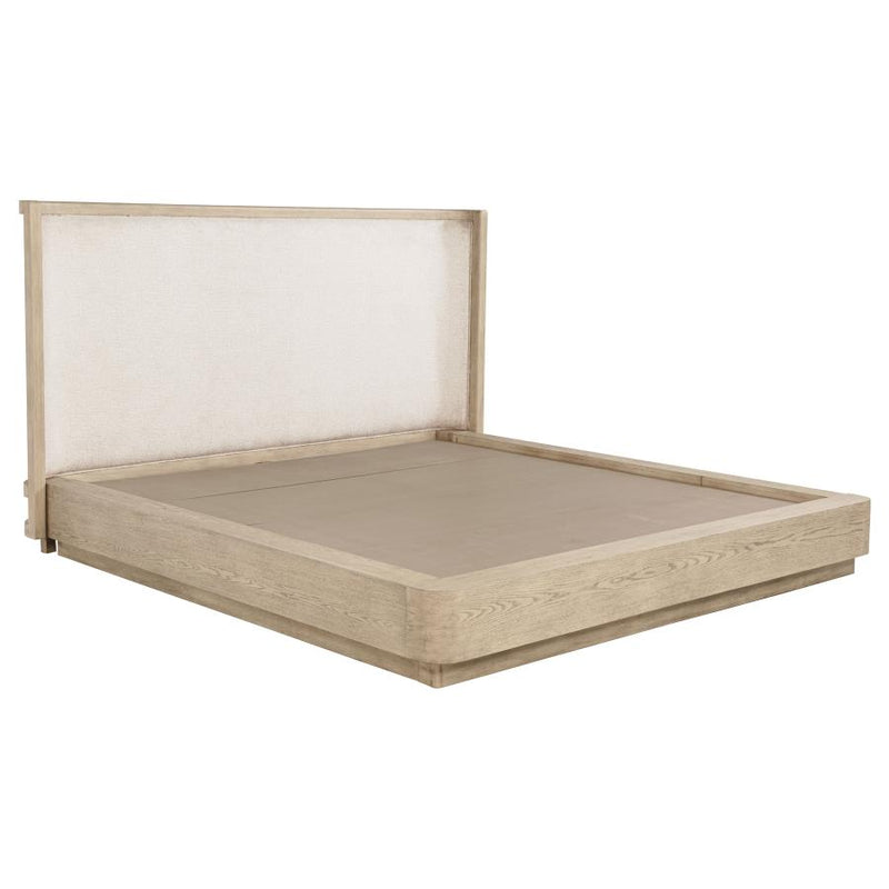 Kailani 52-inch Wingback Bed Beige Oak