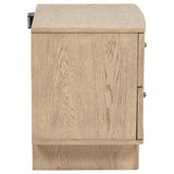 Kailani 2-drawer Nightstand Bedside Table Beige Oak | Beige | Beige Oak | 225042
