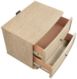 Kailani 2-drawer Nightstand Bedside Table Beige Oak | Beige | Beige Oak | 225042