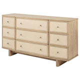 Kailani 9-drawer Dresser Cabinet Beige Oak