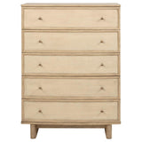 Kailani 5-drawer Bedroom Chest of Drawers Beige Oak | King | Beige | Beige Oak | 225045
