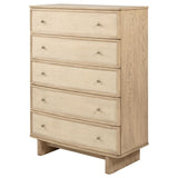 Kailani 5-drawer Bedroom Chest of Drawers Beige Oak | King | Beige | Beige Oak | 225045