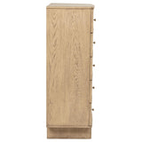 Kailani 5-drawer Bedroom Chest of Drawers Beige Oak | King | Beige | Beige Oak | 225045