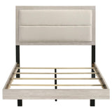 Trenton 54-inch Wood Full Panel Bed Rustic Cream | Ivory | Rustic Cream | 225061F