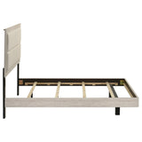 Trenton 54-inch Wood Full Panel Bed Rustic Cream | Ivory | Rustic Cream | 225061F