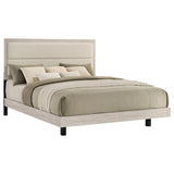 Trenton 54-inch Wood Eastern King Panel Bed Rustic Cream | Ivory | Rustic Cream | 225061KE