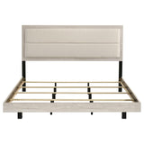 Trenton 54-inch Wood Eastern King Panel Bed Rustic Cream | Ivory | Rustic Cream | 225061KE