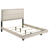 Trenton 54-inch Wood Queen Panel Bed Rustic Cream | Ivory | Rustic Cream | 225061Q