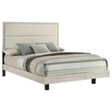 Trenton 54-inch Wood Queen Panel Bed Rustic Cream | Ivory | Rustic Cream | 225061Q
