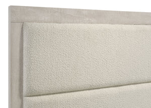Magnus 54-Inch Wood Queen Panel Bed Rustic Cream