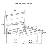 Trenton 54-inch Wood Queen Panel Bed Rustic Cream | Ivory | Rustic Cream | 225061Q