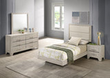 Trenton 4-piece Twin Bedroom Set Rustic Cream | Gallery | 225061T-S4 225061F-S4 225061Q-S4 225061KE-S4 225061T-S5 225061F-S5 225061Q-S5 225061KE-S5