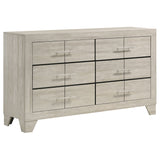 Trenton 4-piece Twin Bedroom Set Rustic Cream | Gallery | 225061T-S4 225061F-S4 225061Q-S4 225061KE-S4 225061T-S5 225061F-S5 225061Q-S5 225061KE-S5