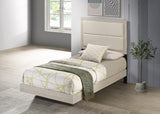 Trenton 54-inch Wood Twin Panel Bed Rustic Cream | Twin | Ivory | Rustic Cream | 225061T
