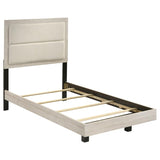 Trenton 54-inch Wood Twin Panel Bed Rustic Cream | Twin | Ivory | Rustic Cream | 225061T