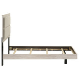 Trenton 54-inch Wood Twin Panel Bed Rustic Cream | Twin | Ivory | Rustic Cream | 225061T
