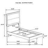 Trenton 54-inch Wood Twin Panel Bed Rustic Cream | Twin | Ivory | Rustic Cream | 225061T