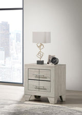 Trenton 2-drawer Nightstand Bedside Table Rustic Cream | Ivory | Rustic Cream | 225062
