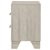 Trenton 2-drawer Nightstand Bedside Table Rustic Cream | Ivory | Rustic Cream | 225062