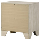 Trenton 2-drawer Nightstand Bedside Table Rustic Cream | Ivory | Rustic Cream | 225062