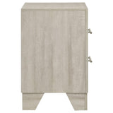 Trenton 2-drawer Nightstand Bedside Table Rustic Cream | Ivory | Rustic Cream | 225062