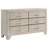 Trenton 6-drawer Bedroom Dresser Rustic Cream | Ivory | Rustic Cream | 225063