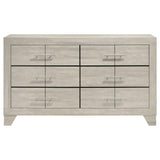 Trenton 6-drawer Bedroom Dresser Rustic Cream | Ivory | Rustic Cream | 225063