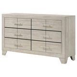 Trenton 6-drawer Bedroom Dresser Rustic Cream | Ivory | Rustic Cream | 225063